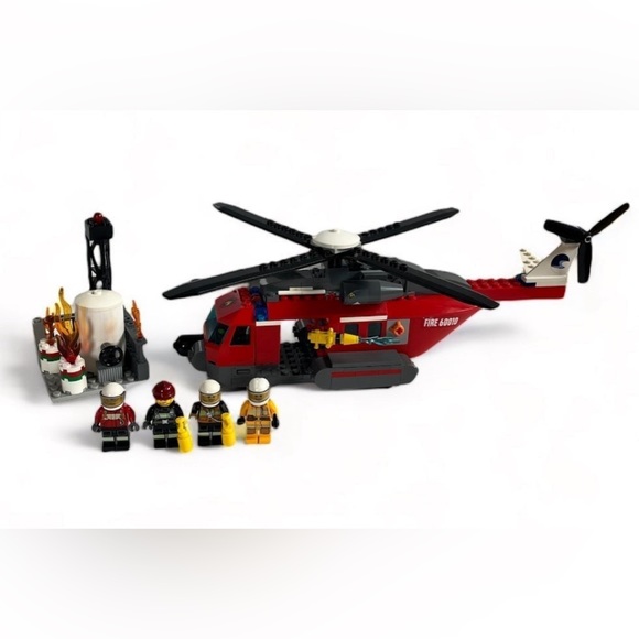 LEGO City Lot Of 7 Sets With Mini figures Boat, Helicopter, Train, Car, Fire - Picture 2 of 10
